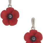 poppy earrings royal british legion poppy appeal