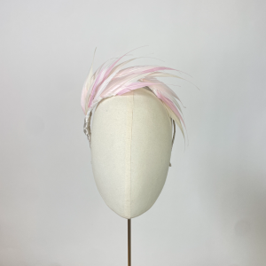 pale pink tonal headband - Beverley Edmondson Millinery