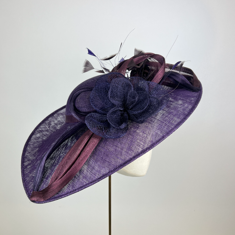 1:12 Scale Accessory Melody Jane Dollhouse Pink Hat With Feather & Bow - 1:12 Scale Milliner Shop Accessory Candle Warmers