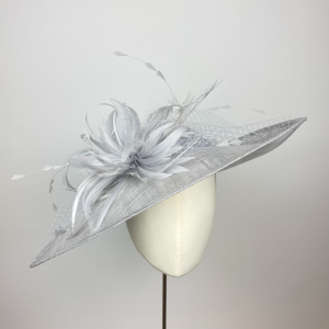 silver dove grey mother of the bride wedding hat