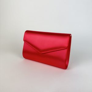 Coral glenda rainbow club satin clutch evening bag