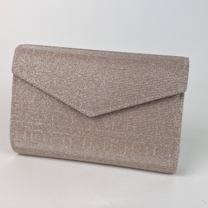 Champagne metallic clutch bag rainbow club glenda