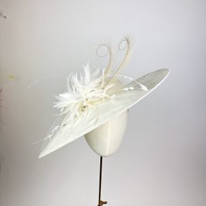 ivory classinc but modern wedding hat for mother of the bride or groom