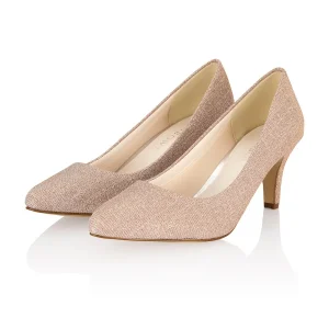 pink mettalic mother fo the bride court shoe