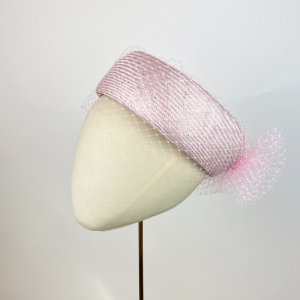pale pink classic pillbox hat