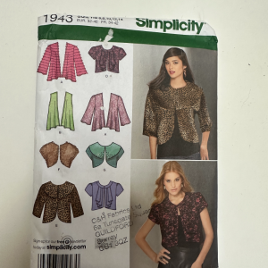 Shrug dressmaking pattern