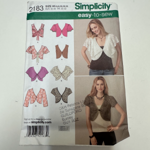 Bolero dressmaking pattern