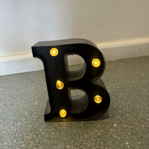 Light up Letter B