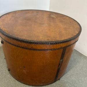 Large Vintage Wooden Hat Box