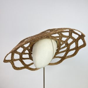 latter open weave summer hat wedding style Beverley Edmondson Millinery Farnham